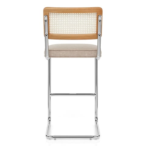 Clara Bar Stool Beige Fabric