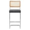 Clara Bar Stool Charcoal Fabric
