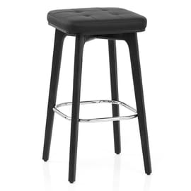 Malmo Black & Chrome Stool