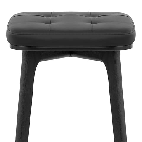 Malmo Black & Chrome Stool