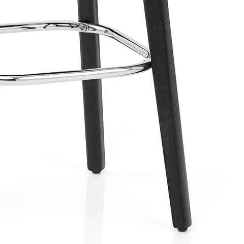 Malmo Black & Chrome Stool