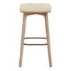 Malmo Oak & Copper Stool Cream