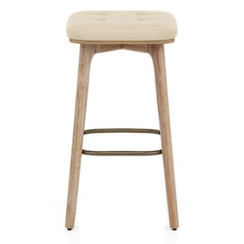 Malmo Oak & Copper Stool Cream