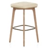 Malmo Oak & Copper Stool Cream