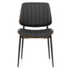 Lara Dining Chair Black & Walnut