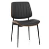 Lara Dining Chair Black & Walnut