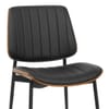 Lara Dining Chair Black & Walnut