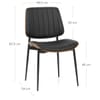 Lara Dining Chair Black & Walnut