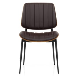 Lara Dining Chair Brown & Walnut