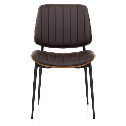 Lara Dining Chair Brown & Walnut