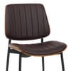 Lara Dining Chair Brown & Walnut