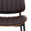 Lara Dining Chair Brown & Walnut