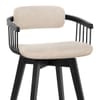 Electra Bar Stool Beige Fabric