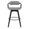 Electra Bar Stool Grey Fabric