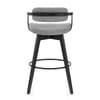 Electra Bar Stool Grey Fabric