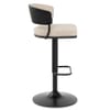 Alexa Bar Stool Beige Fabric