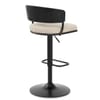 Alexa Bar Stool Beige Fabric