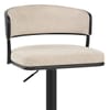 Alexa Bar Stool Beige Fabric