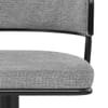 Alexa Bar Stool Grey Fabric