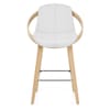 Atom Stool Oak & White