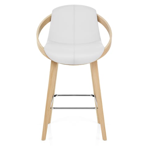 Atom Stool Oak & White
