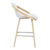 Atom Stool Oak & White