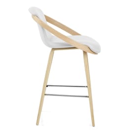 Atom Stool Oak & White