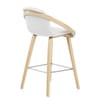 Atom Stool Oak & White