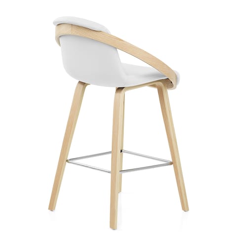 Atom Stool Oak & White