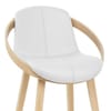 Atom Stool Oak & White