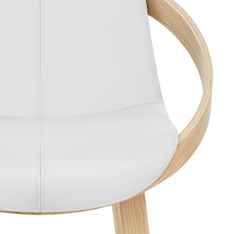 Atom Stool Oak & White