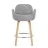 Romeo Bar Stool Light Grey Boucle
