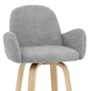 Romeo Bar Stool Light Grey Boucle