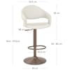 Washington Bar Stool Ivory