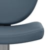 Pearl Real Leather Stool Blue