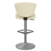 Pearl Real Leather Stool Cream
