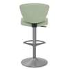 Pearl Real Leather Stool Green