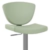 Pearl Real Leather Stool Green