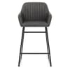 Gabrielle Bar Stool Antique Charcoal