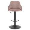 Perth Bar Stool Pink Velvet