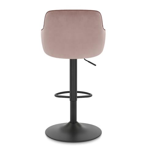 Perth Bar Stool Pink Velvet