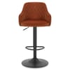 Perth Bar Stool Rust Velvet