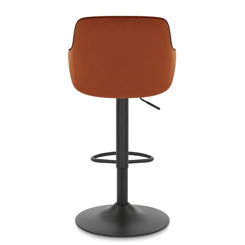 Perth Bar Stool Rust Velvet
