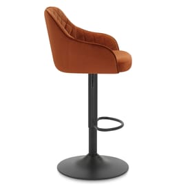 Perth Bar Stool Rust Velvet
