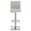 Lush Real Leather Brushed Stool Green