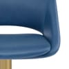 Tulsa Brushed Gold Stool Blue