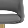 Tulsa Brushed Gold Stool Dark Grey