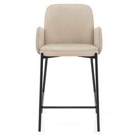 Jarvis Bar Stool Beige Fabric