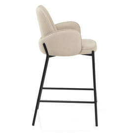 Jarvis Bar Stool Beige Fabric