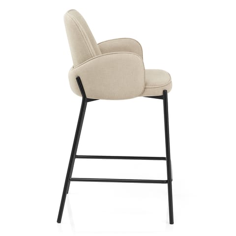 Jarvis Bar Stool Beige Fabric